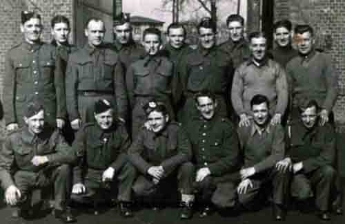 Bobby Morris and others at Stalag XX1D